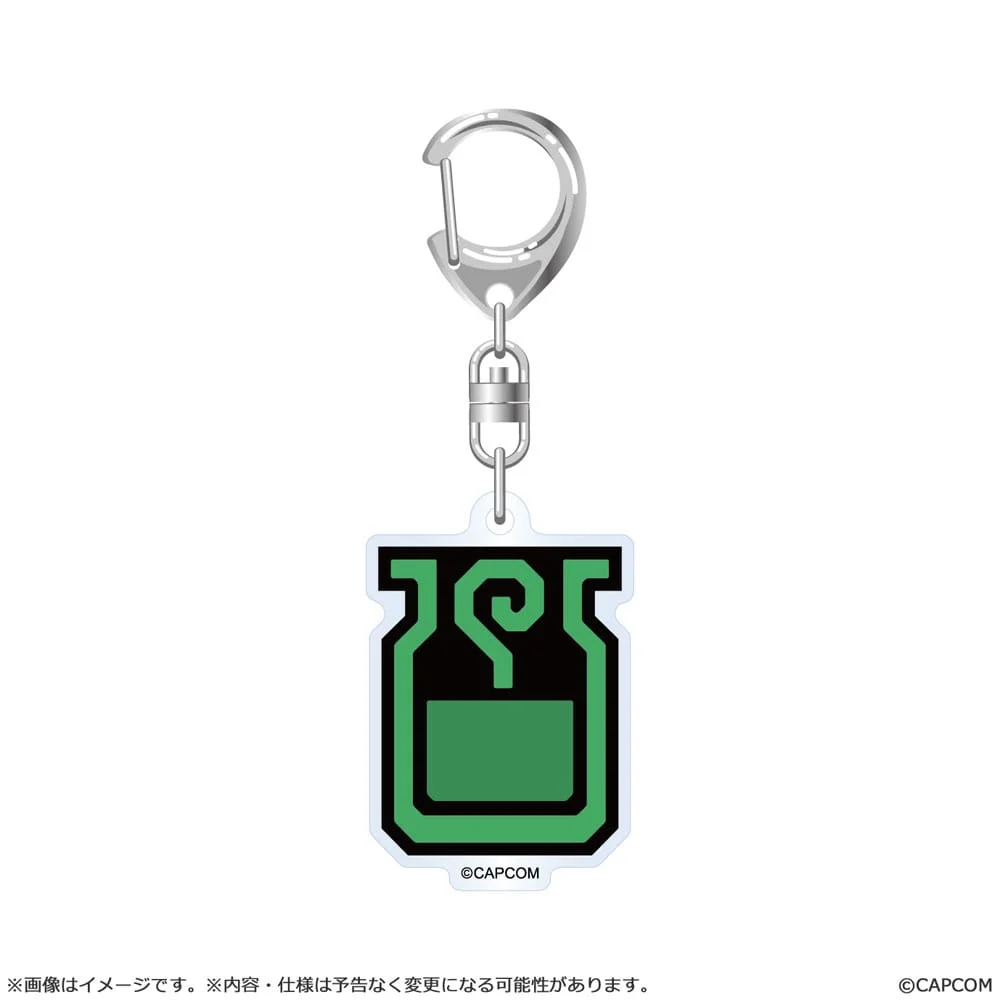 Monster Hunter Wilds Item icon Acrylic Keychain - 1 Unidade Aleatória